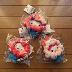 ミャクミャクなりきりぬいぐるみ ハローキティカラビナ付　 万博会場購入品