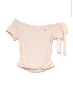 ANDMARY Lace ribbon tops pink - メルカリ