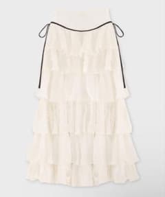 エムエメFrill chiffon tiered slitlongskirt エムエメFrill chiffon tiered slitlongskirt - メルカリ