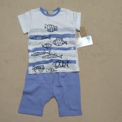 男の子　魚柄半袖パジャマ95cmのサムネイル