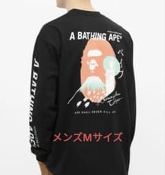 A BATHING APE 原宿限定 長袖Tシャツ ブラック M - メルカリ