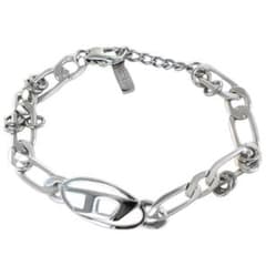 DIESEL ブレスレット シルバーカラー ロゴチャームのサムネイル