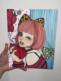 手描きイラスト オリジナル 少女 アートのサムネイル