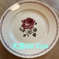 フランスアンティーク皿　大皿28.5cm バドンヴィレージェルメール　1900年 フランスアンティーク皿 大皿28.5cm バドンヴィレージェルメール 1900