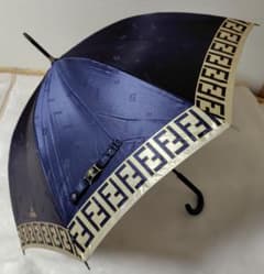 FENDI フェンディ ズッカ柄 長傘 濃紺 ネイビー - メルカリ