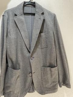 【使用感無】LACOSTE テーラードジャケット　灰色/gray/グレーのサムネイル