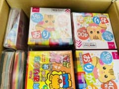 おりがみ まとめ売り 超大量 レースペーパー 和紙 折り紙ケース付きのサムネイル