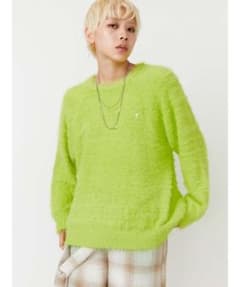 PAMEO POSE ライトブルーファuzzyニットのサムネイル