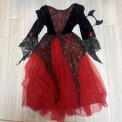 ハロウィンコスチューム 黒赤ドレスのサムネイル