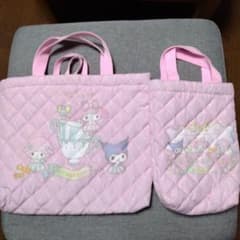 My Melody キルティングトートバッグ＆シューズケース