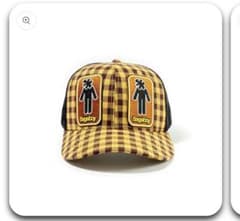 5ageboy sage boy plaid mesh cap yellowのサムネイル