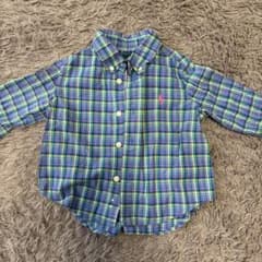 Ralph Lauren チェック柄 ボタンダウンシャツ 12Mのサムネイル