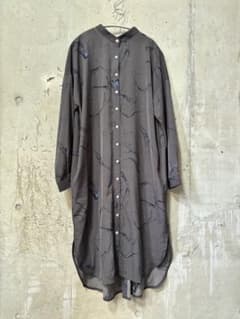 antiqua アンティカ モード柄 ロングシャツワンピ Fのサムネイル