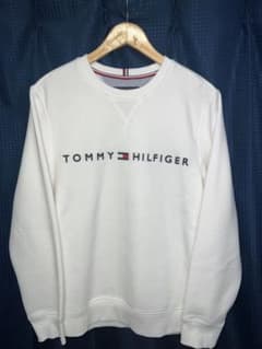 tommy hilfiger トミーヒルフィガー スウェット 刺繍ロゴ 白のサムネイル