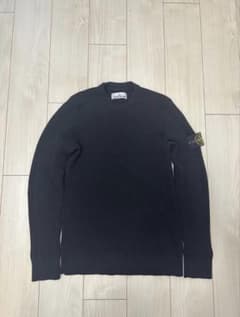 Stone Island ブラック ニット セーター M サイズ QR鑑定済みのサムネイル