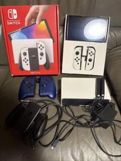 Nintendo Switch 有機ELモデル本体セット＋グリップコントローラーのサムネイル