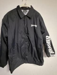 THRASHER ブラック ナイロンジャケットのサムネイル