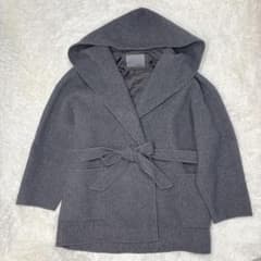 uncrave リバー フーデッド ショート コート グレー M ウール uncrave リバー フーデッド ショート コート グレー M ウール - メルカリ