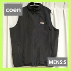 coen parknik リバーシブル ボア ベスト ブラック 黒 S 秋冬