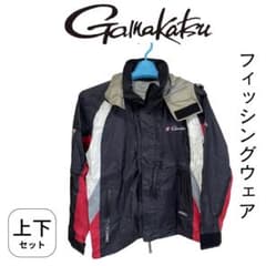 がまかつ GORE-TEX フィッシングウェア 上下セット レインスーツ 中古