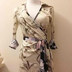 美品★ カシュクールワンピース ラップワンピース ワンピース ワンピースドレスのサムネイル