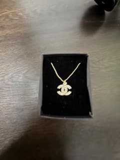 CHANEL ココマーク ラインストーン ネックレス - 3