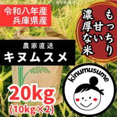 自信作★新米20kg 兵庫県産キヌムスメ 農家直送 送料無料 精米無料のサムネイル