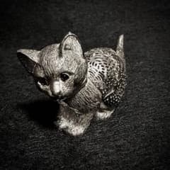 希少】クリストフル 子猫 オブジェ シルバー 置物 Christofle - メルカリ