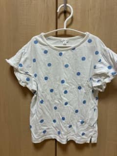 a.v.v ドット柄 フリル袖 Tシャツ 140cmのサムネイル