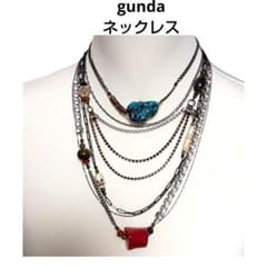 gunda ガンダ ネックレス hide 髑髏 ターコイズ 珊瑚 V系 メタル 