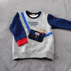 ミキハウス クマ刺繍トレーナー 100 - メルカリ