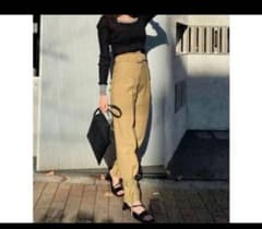 EMODA ヘムシェイプハイウエストパンツ エモダのサムネイル