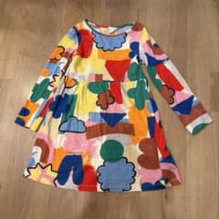 H&M 総柄 長袖ワンピース 110〜120cm