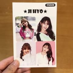 twice ジヒョ　ステッカーセットのサムネイル