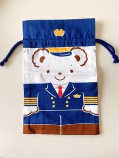 限定　ファミリア×ANAコラボ巾着ポーチのサムネイル