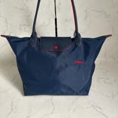 LONGCHAMP ルプリアージュ Lトートバッグ ネイビー 70周年記念モデル