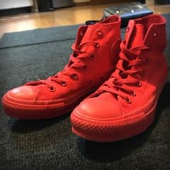コンバース CONVERSE オールスター赤 レッド 24cm ハイカットのサムネイル