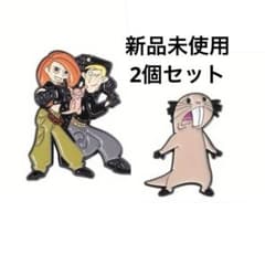 新品未使用】キム・ポッシブル キム＆ロン・ルーファス ピンバッチ