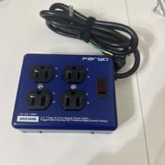fargo STEEL TAP 電源タップ　ブルー 4個口　一括スイッチのサムネイル