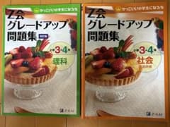 Z会 グレードアップ問題集 小学3・4年 理科 社会 2冊セット 書込なしのサムネイル