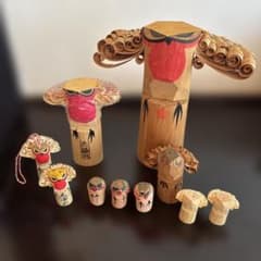 本うそ 郷土玩具 10個セット 一両作 伝統工芸 美術品 遺品整理