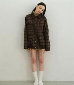 tina:jojun チェック柄ハンティングジャケットのサムネイル