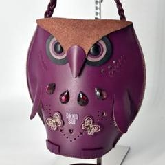 ✨希少✨ANNA SUI　ハンドバッグ　フクロウ　ビジュー　アナオウル　アナスイ ✨希少✨ANNA SUI ハンドバッグ フクロウ ビジュー アナオウル