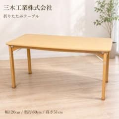 三木工業 折りたたみテーブル 120×60 園児用 三木工業 折りたたみテーブル 120×60 園児用 - メルカリ