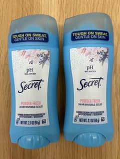 【訳あり】シークレットSecretデオドラント　パウダーフレッシュ59g×2個のサムネイル
