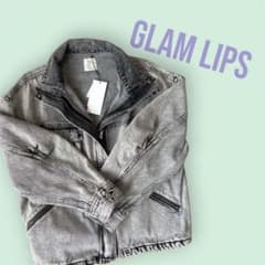 完売品‼️GLAM LIPS デニムジャケット ケミカルウォッシュ - メルカリ