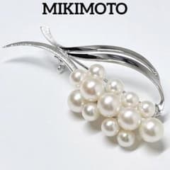 美品✨MIKIMOTO ミキモト パール ブローチ フラワー ブーケ - メルカリ