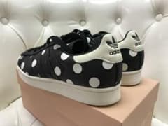 ◯adidas／アディダス／白黒／水玉／23㎝のサムネイル