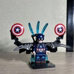 LEGO 互換　キャプテン・アメリカ バトルアーマー付き ミニフィギュア