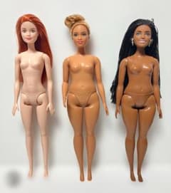 Barbie■バービー人形まとめ売り3個⑨洋服小物付カーヴィのサムネイル